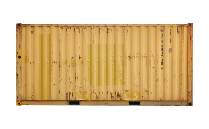 Standaardcontainer van 20 voet